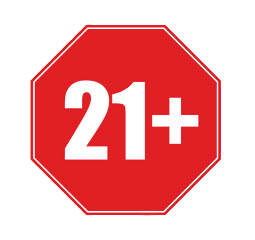 21+ icon – gambling permitted only for players aged 21 and over