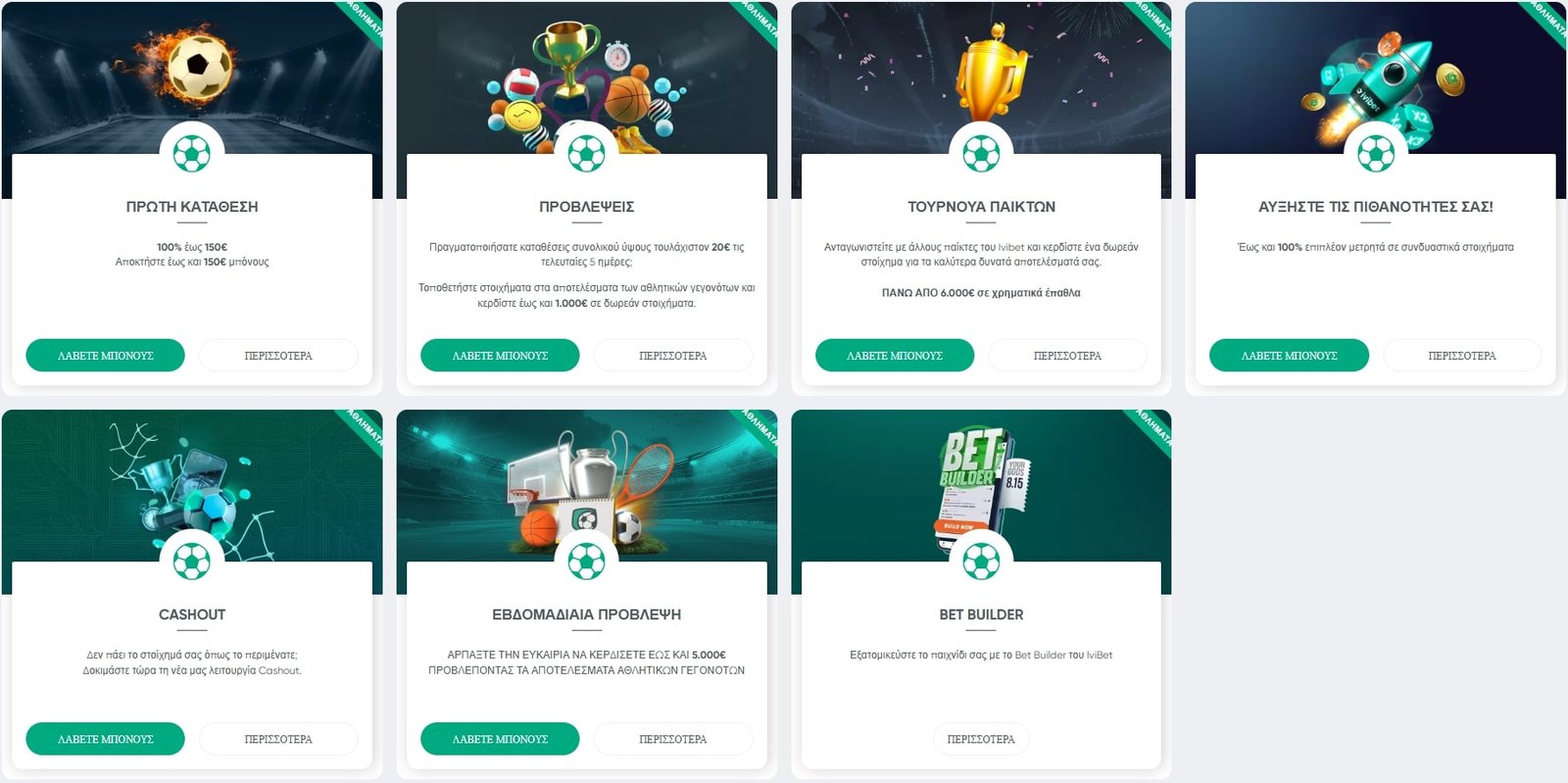 Προωθητικές ενέργειες IviBet Sportsbook